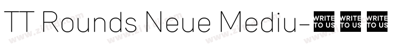 TT Rounds Neue Mediu字体转换